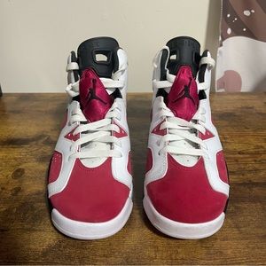 Nike Air Jordan 6 Carmine 2021 Mens size 6.5 OG CT8529–106 VI White Red Black